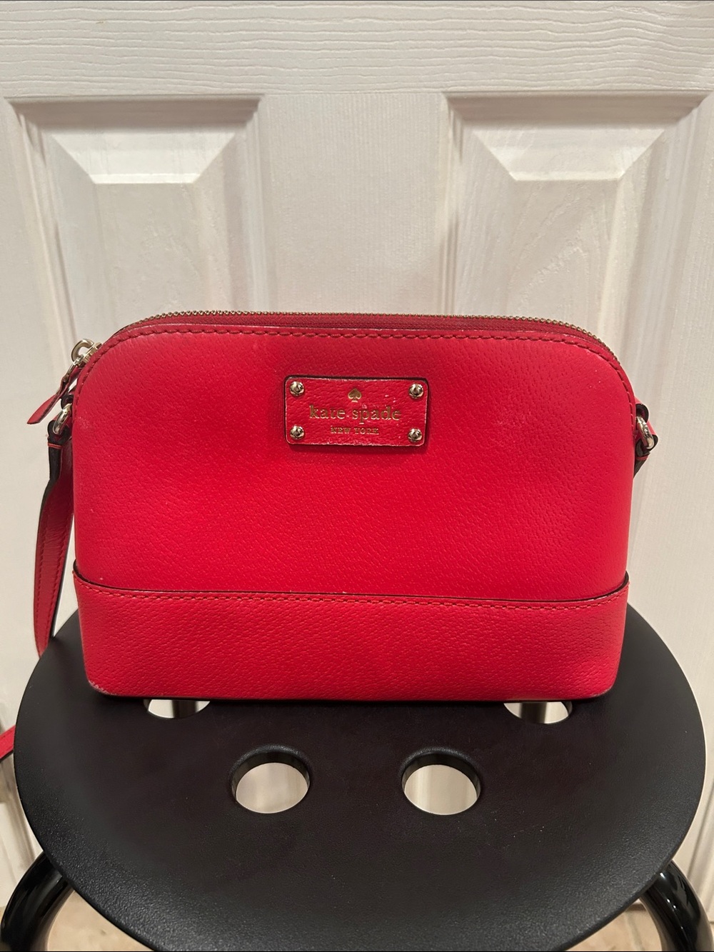 Kate Spade Red Leather Crossbody Bag